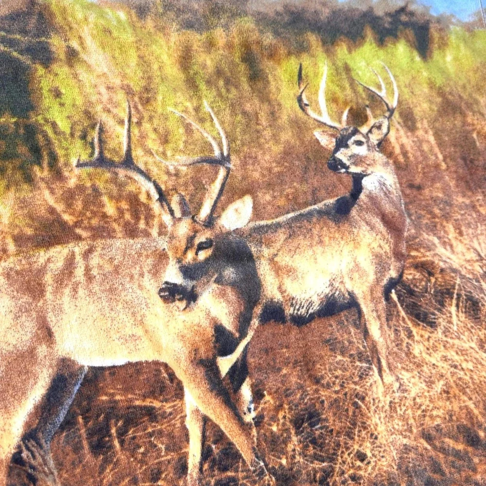 Rare Vintage 90's Hilasal Whitetails Deer Buck Wildlife Cotton Towel Set 4